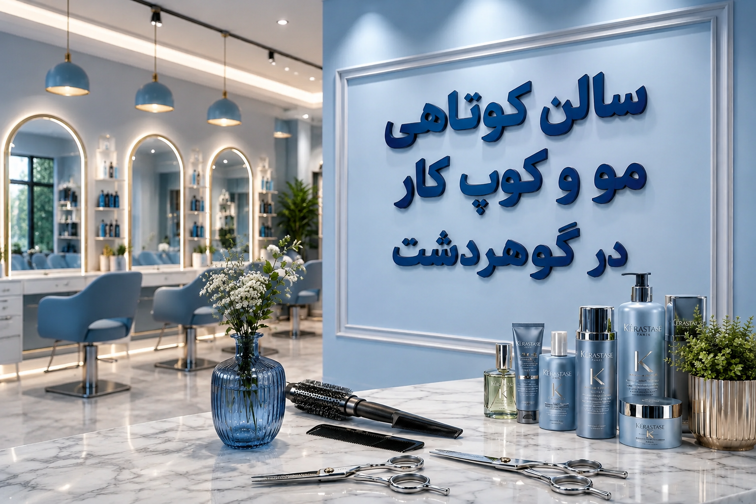 سالن کوتاهی مو و کوپ کار در گوهردشت